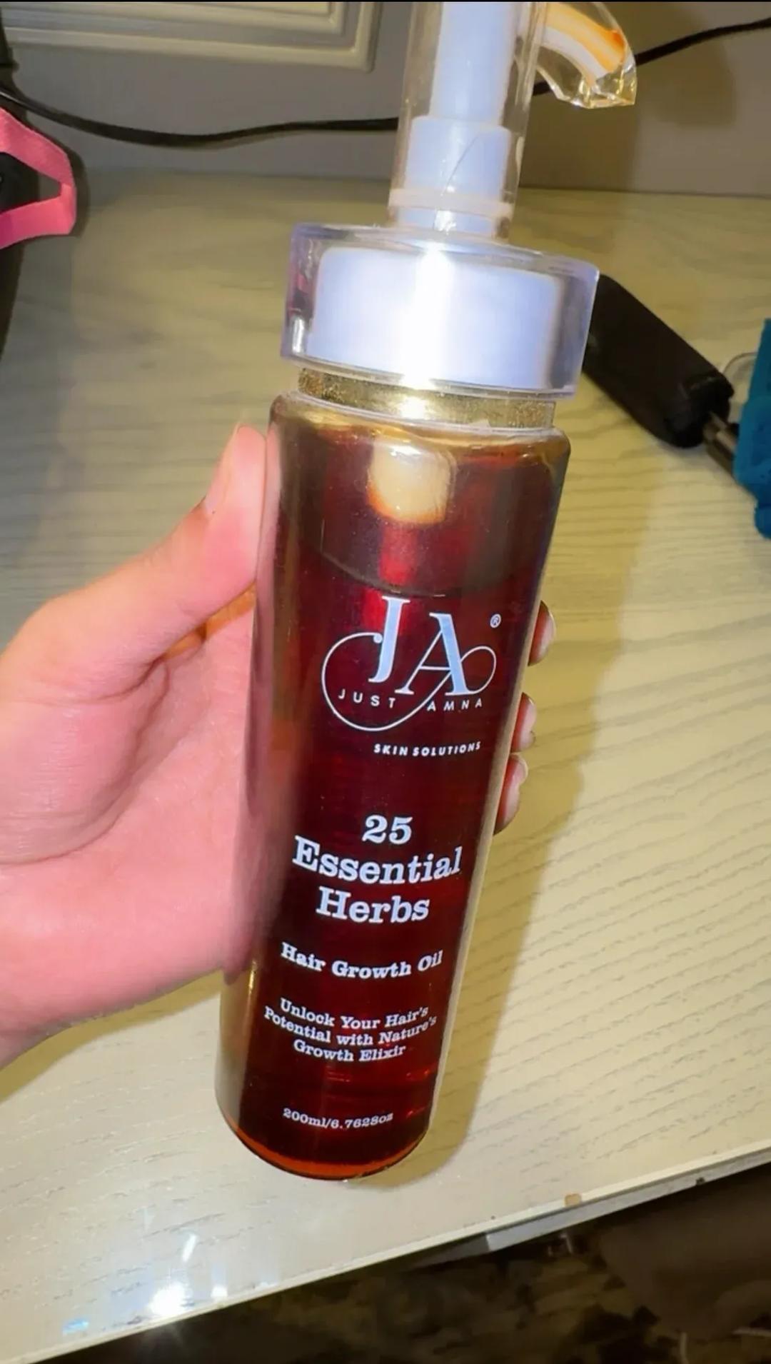 Just Amna 25 Essentials best hair growth oil