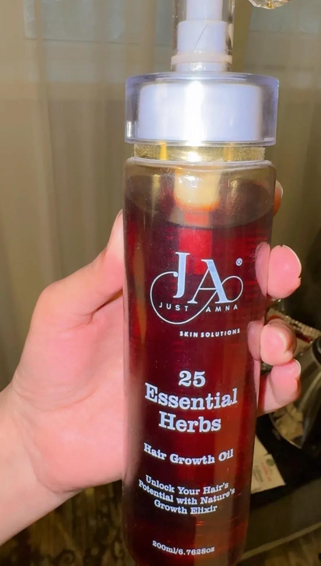 Just Amna 25 Essentials best hair growth oil